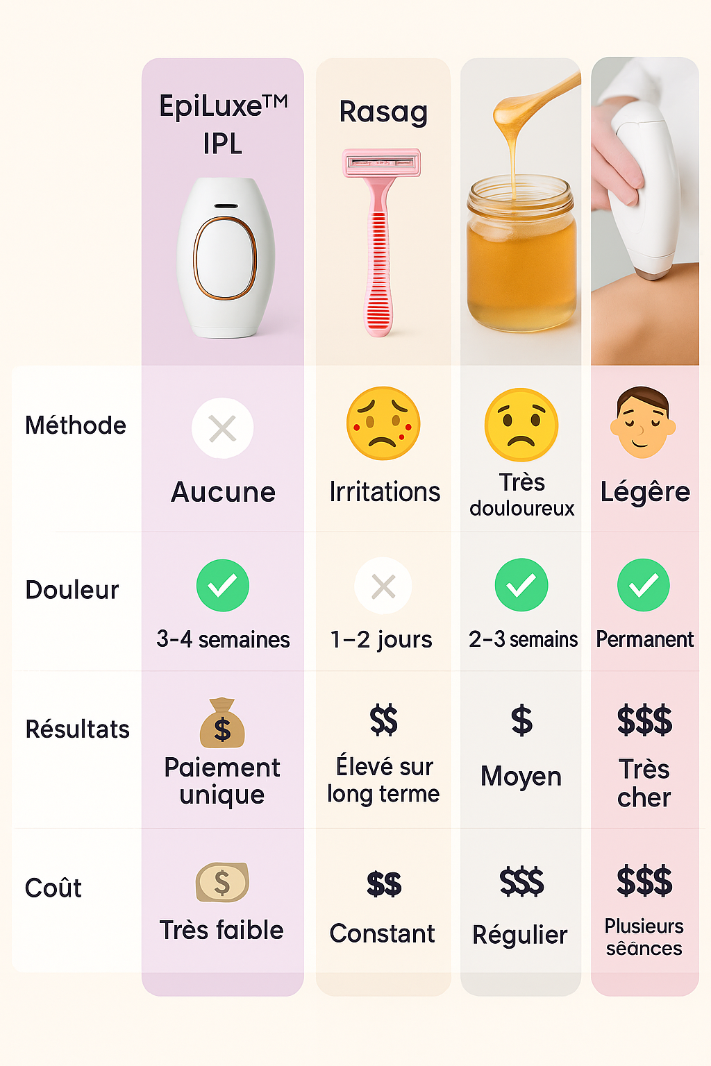 Épilateur IPL - Appareil d’Épilation à Lumière Pulsée